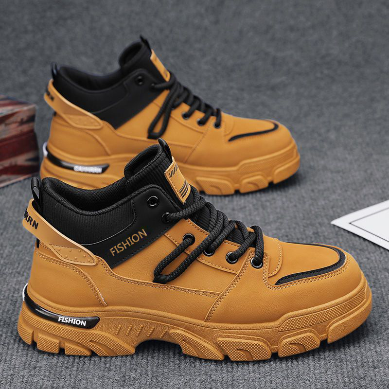 2026 New Martin Boots Anti-Slip, Waterproof, Wear-Resistant Workwear Boots for Men's Outdoor High Top Sports Board Shoes