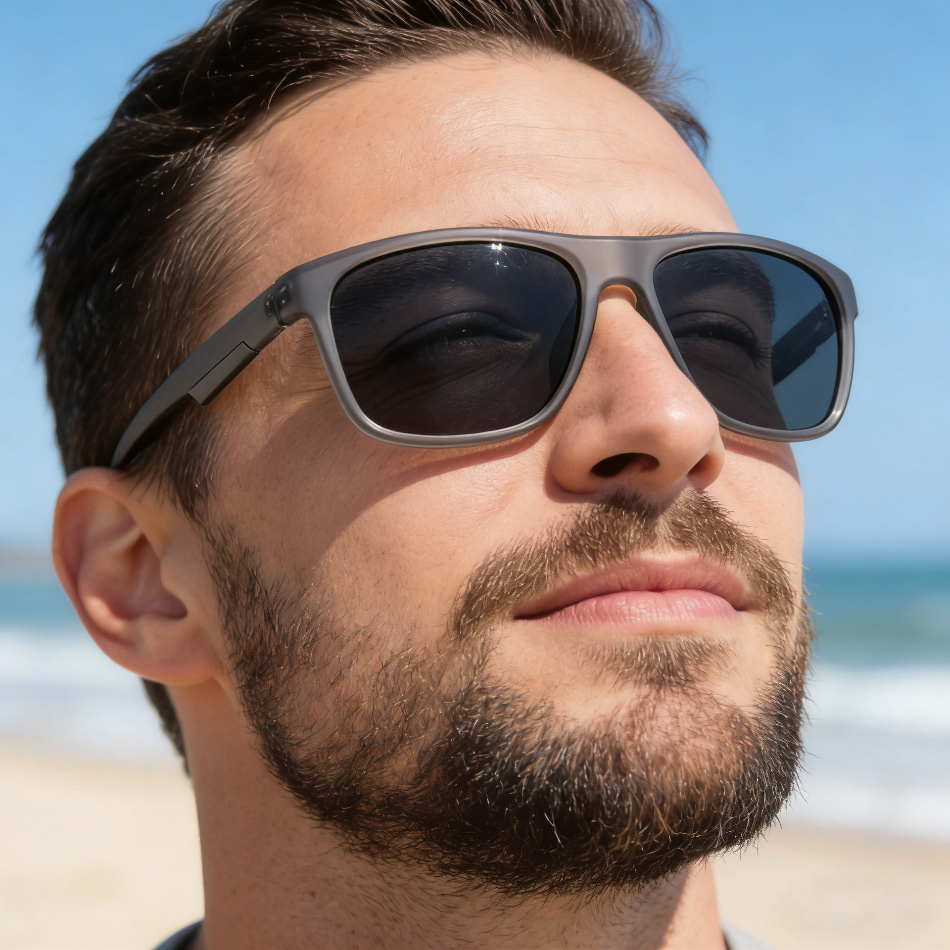 2026 New Fashion Box Polarized Sunglasses Men's Retro Personalized Outdoor Driving Sunscreen Sunglasses