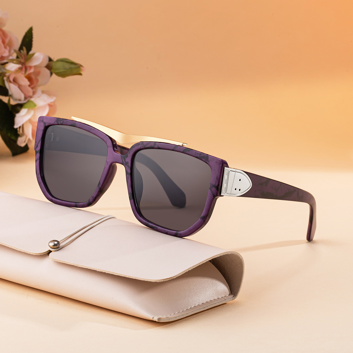 New European and American Fashion Box Sunglasses for Men, Retro, Personalized, Trendy Outdoor Sunscreen Sunglasses