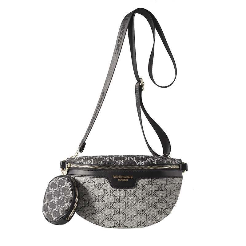 2026 New Trendy Fashion Women's Bag Waist and Chest Bag Versatile Wide Shoulder Strap Single Shoulder Crossbody Bag Light Luxury